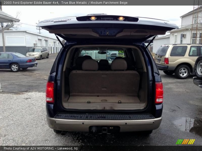 True Blue Metallic / Medium Parchment Beige 2003 Ford Explorer Eddie Bauer 4x4