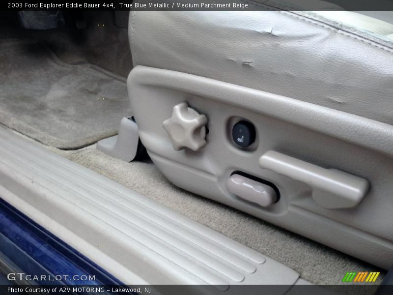 True Blue Metallic / Medium Parchment Beige 2003 Ford Explorer Eddie Bauer 4x4