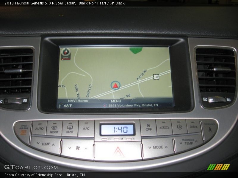 Navigation of 2013 Genesis 5.0 R Spec Sedan