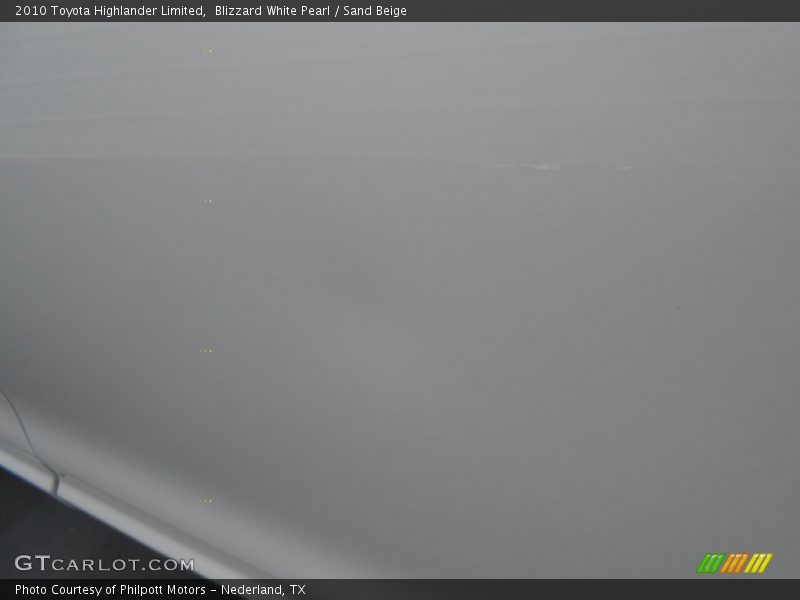 Blizzard White Pearl / Sand Beige 2010 Toyota Highlander Limited