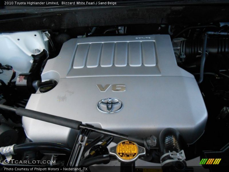 Blizzard White Pearl / Sand Beige 2010 Toyota Highlander Limited
