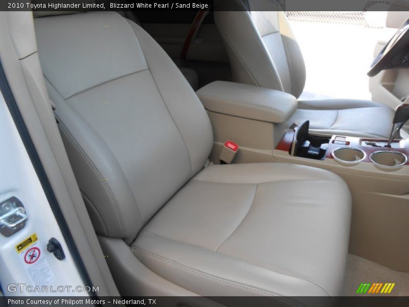 Blizzard White Pearl / Sand Beige 2010 Toyota Highlander Limited