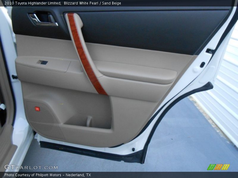 Blizzard White Pearl / Sand Beige 2010 Toyota Highlander Limited