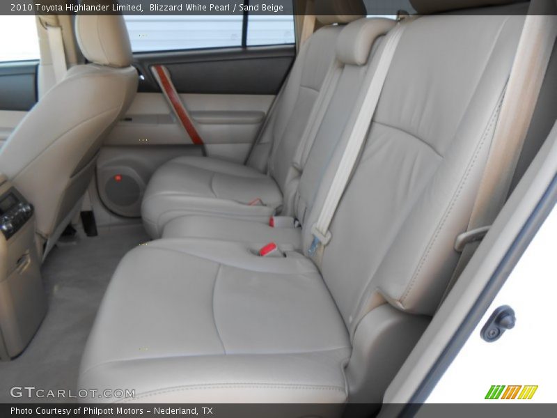 Blizzard White Pearl / Sand Beige 2010 Toyota Highlander Limited