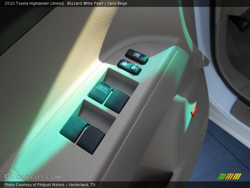 Blizzard White Pearl / Sand Beige 2010 Toyota Highlander Limited