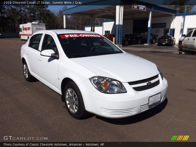 Summit White / Gray 2009 Chevrolet Cobalt LT Sedan