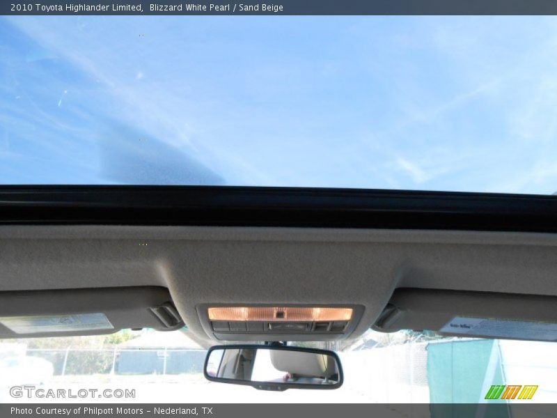Blizzard White Pearl / Sand Beige 2010 Toyota Highlander Limited