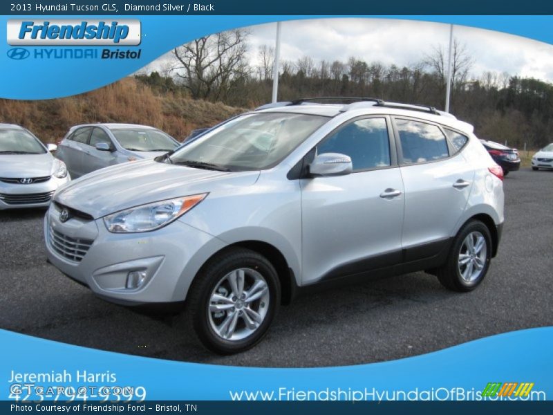 Diamond Silver / Black 2013 Hyundai Tucson GLS