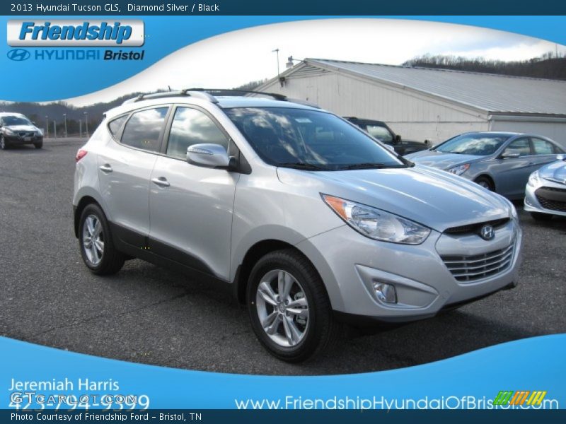 Diamond Silver / Black 2013 Hyundai Tucson GLS