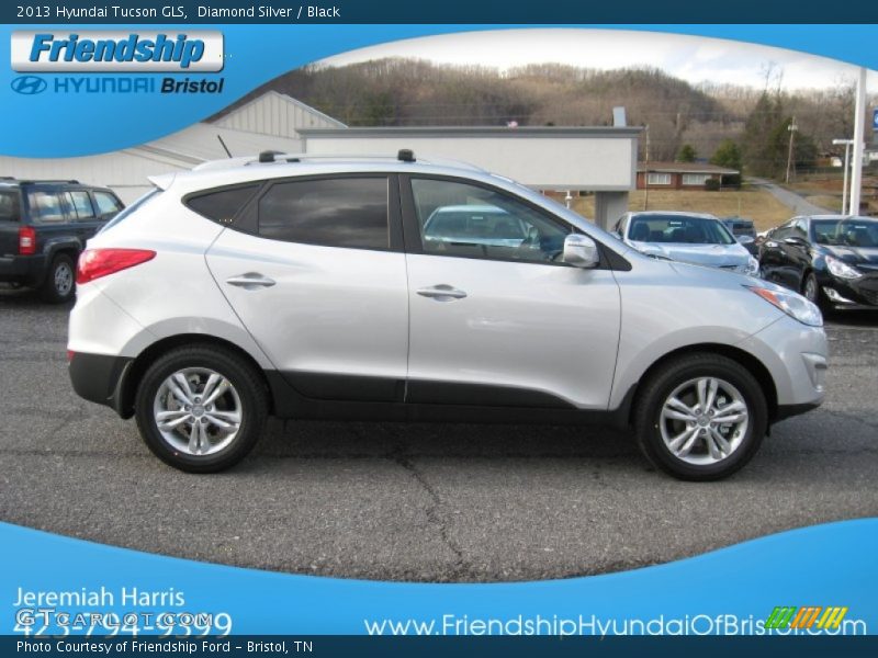 Diamond Silver / Black 2013 Hyundai Tucson GLS