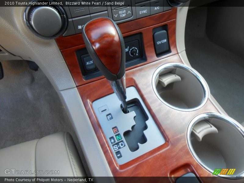 Blizzard White Pearl / Sand Beige 2010 Toyota Highlander Limited