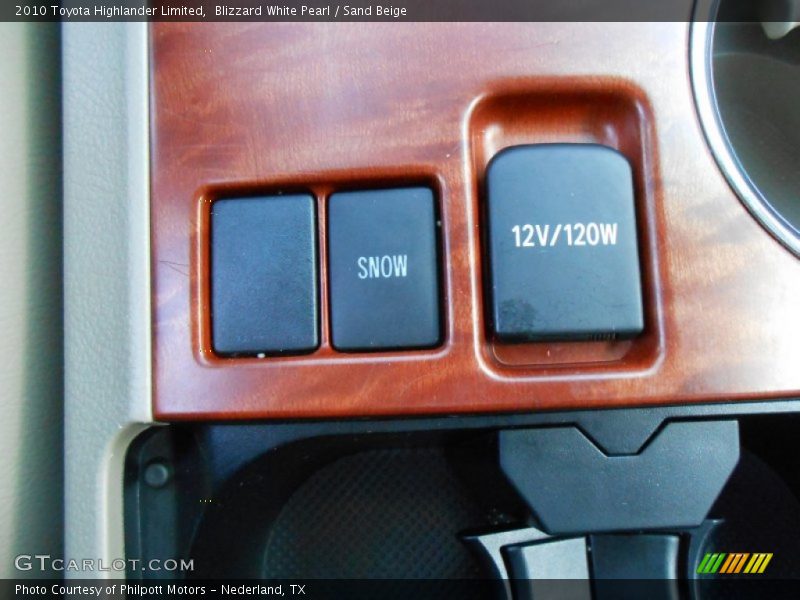 Blizzard White Pearl / Sand Beige 2010 Toyota Highlander Limited