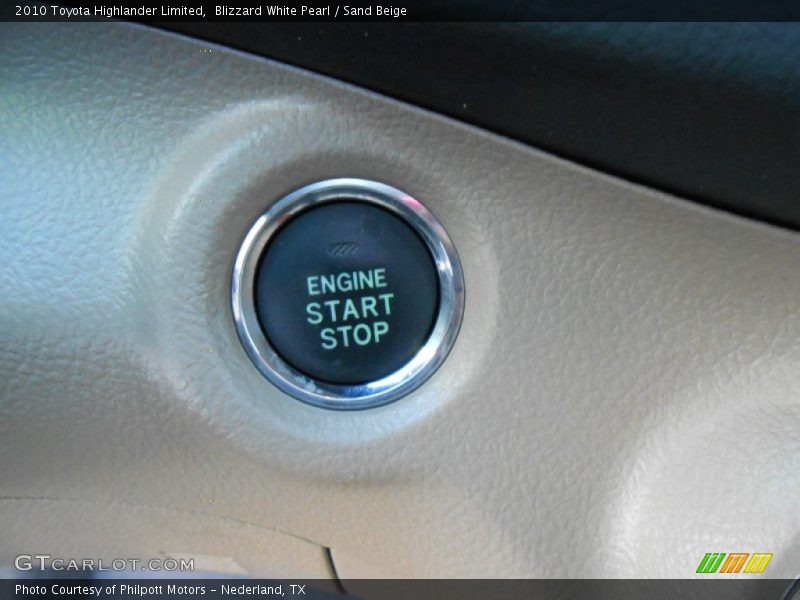 Blizzard White Pearl / Sand Beige 2010 Toyota Highlander Limited