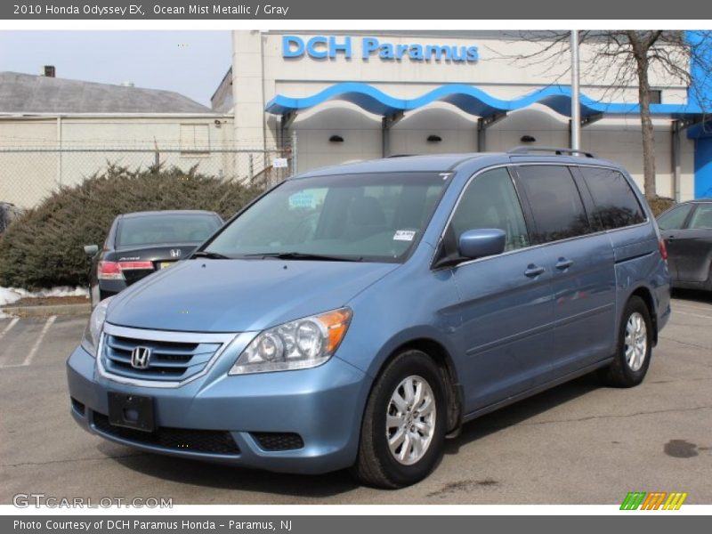 Ocean Mist Metallic / Gray 2010 Honda Odyssey EX