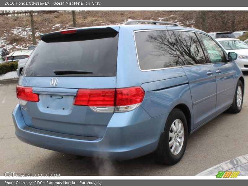 Ocean Mist Metallic / Gray 2010 Honda Odyssey EX