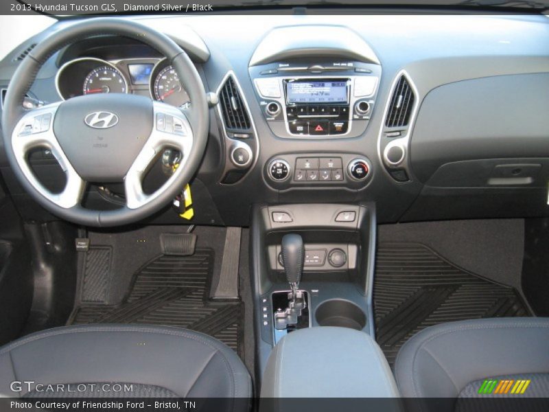 Diamond Silver / Black 2013 Hyundai Tucson GLS