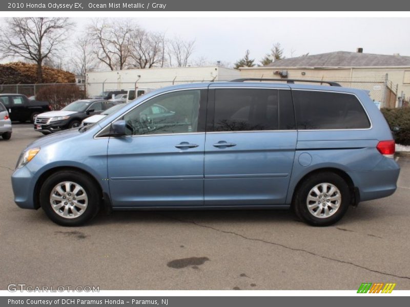 Ocean Mist Metallic / Gray 2010 Honda Odyssey EX