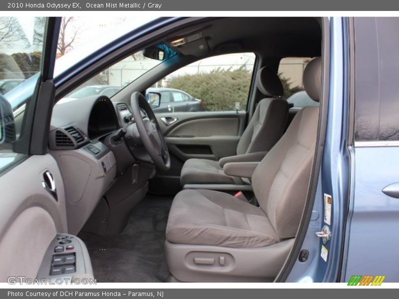 Ocean Mist Metallic / Gray 2010 Honda Odyssey EX