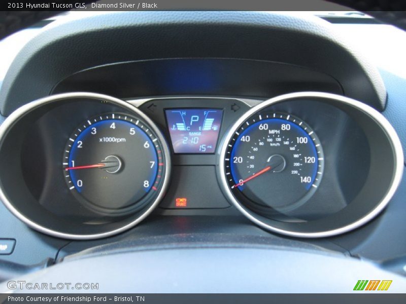 Diamond Silver / Black 2013 Hyundai Tucson GLS