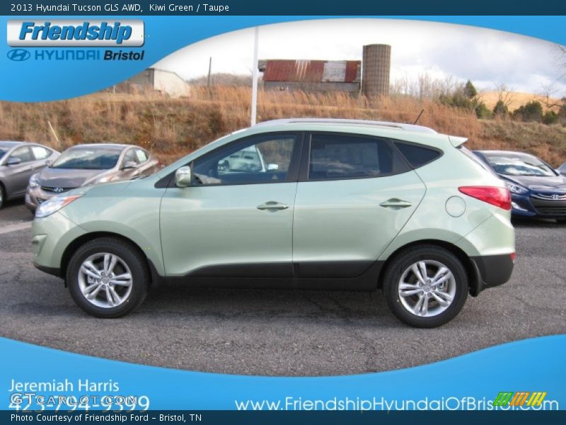 Kiwi Green / Taupe 2013 Hyundai Tucson GLS AWD