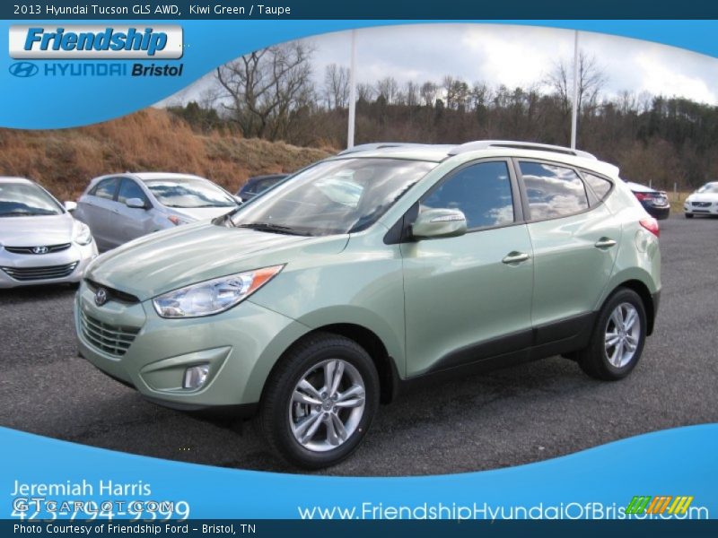 Kiwi Green / Taupe 2013 Hyundai Tucson GLS AWD