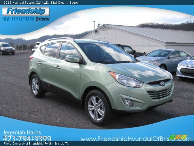 Kiwi Green / Taupe 2013 Hyundai Tucson GLS AWD