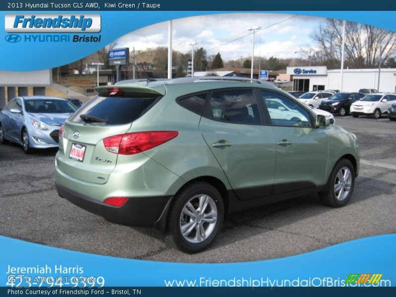 Kiwi Green / Taupe 2013 Hyundai Tucson GLS AWD