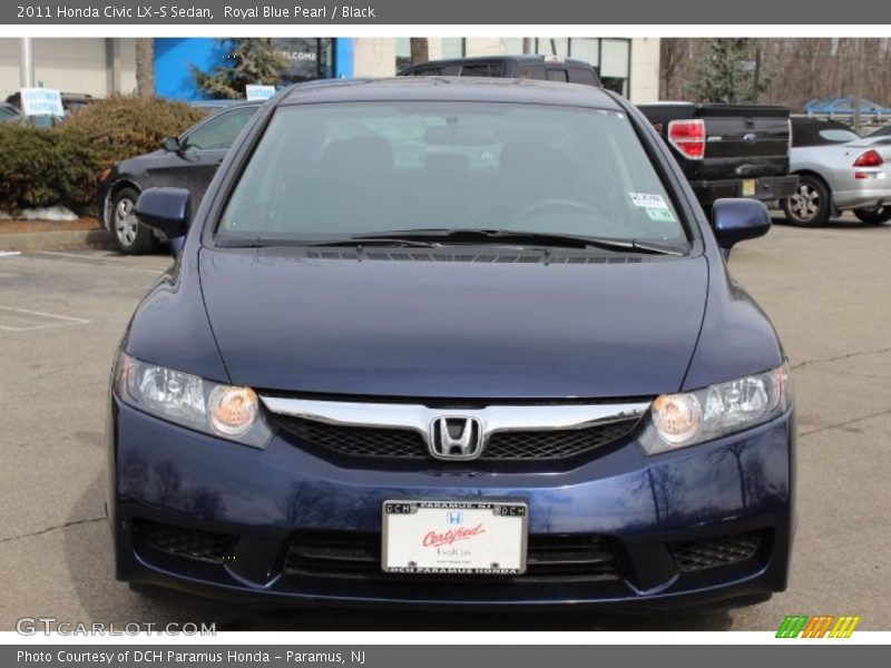 Royal Blue Pearl / Black 2011 Honda Civic LX-S Sedan