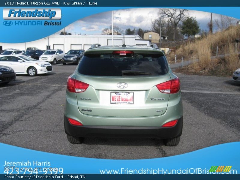 Kiwi Green / Taupe 2013 Hyundai Tucson GLS AWD