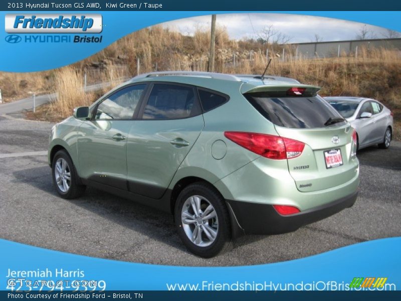 Kiwi Green / Taupe 2013 Hyundai Tucson GLS AWD