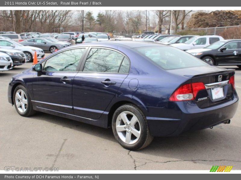 Royal Blue Pearl / Black 2011 Honda Civic LX-S Sedan
