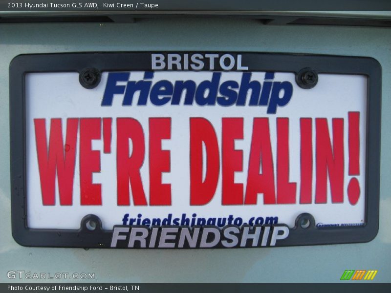 Kiwi Green / Taupe 2013 Hyundai Tucson GLS AWD