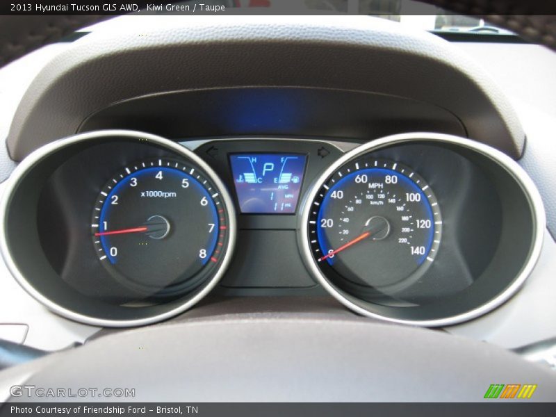 Kiwi Green / Taupe 2013 Hyundai Tucson GLS AWD