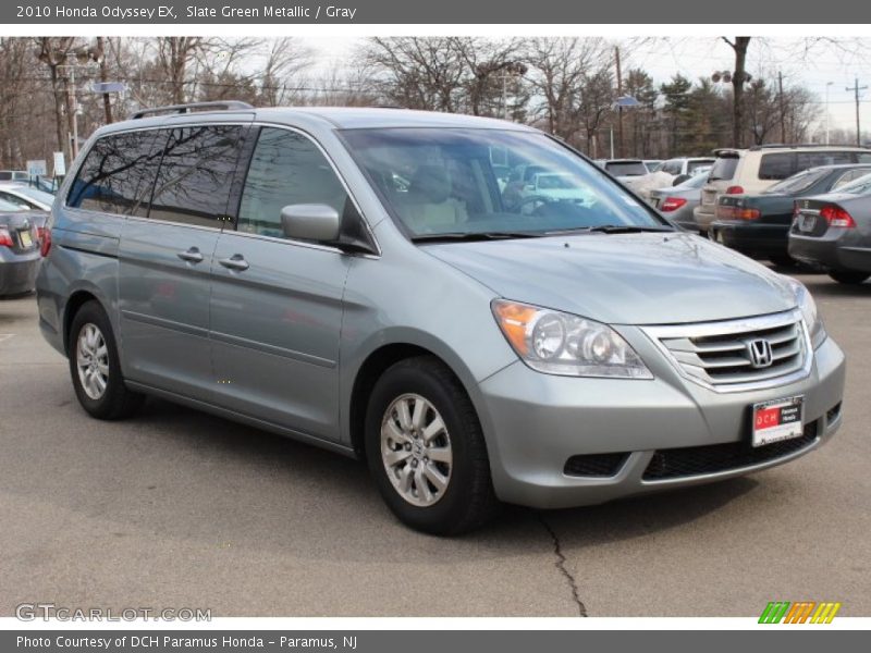 Slate Green Metallic / Gray 2010 Honda Odyssey EX