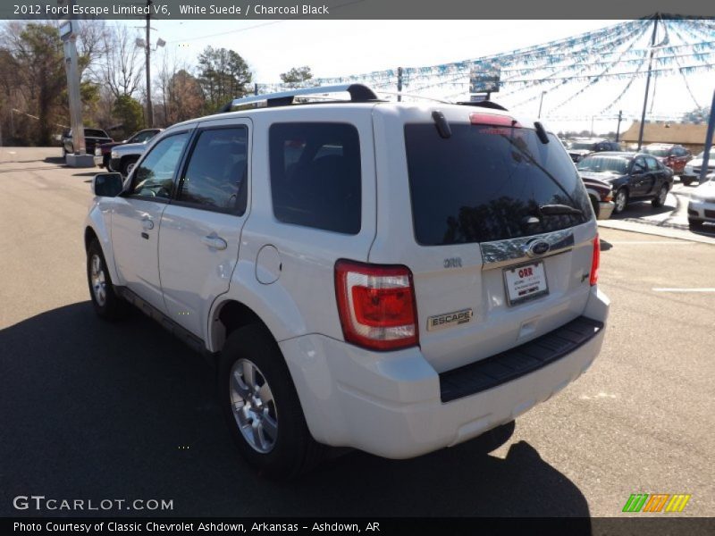 White Suede / Charcoal Black 2012 Ford Escape Limited V6