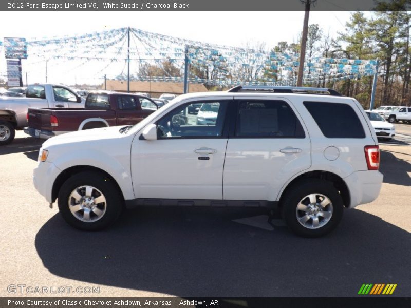White Suede / Charcoal Black 2012 Ford Escape Limited V6