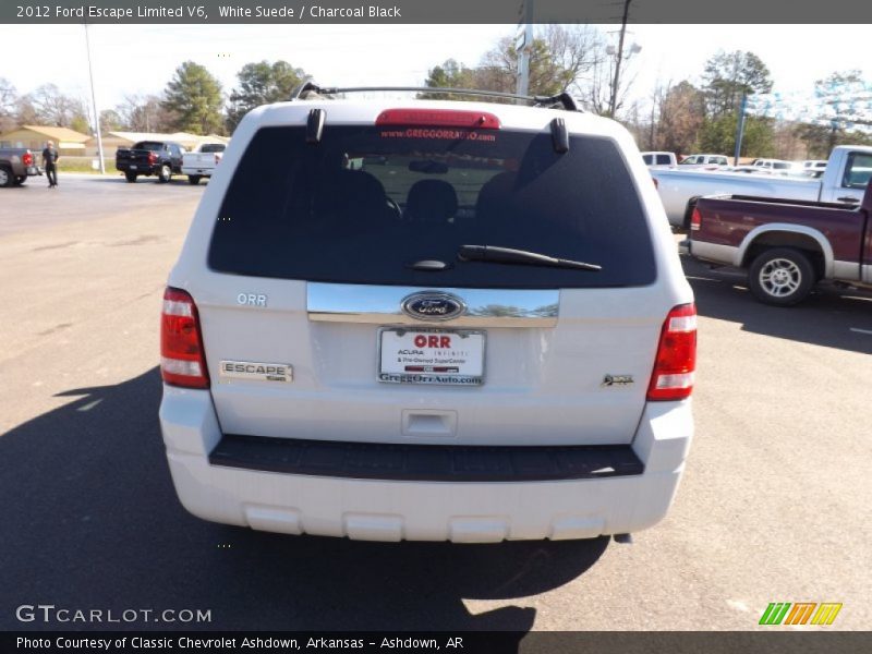 White Suede / Charcoal Black 2012 Ford Escape Limited V6