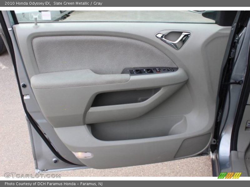 Slate Green Metallic / Gray 2010 Honda Odyssey EX