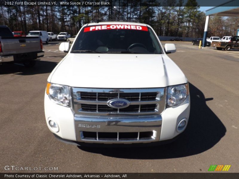 White Suede / Charcoal Black 2012 Ford Escape Limited V6