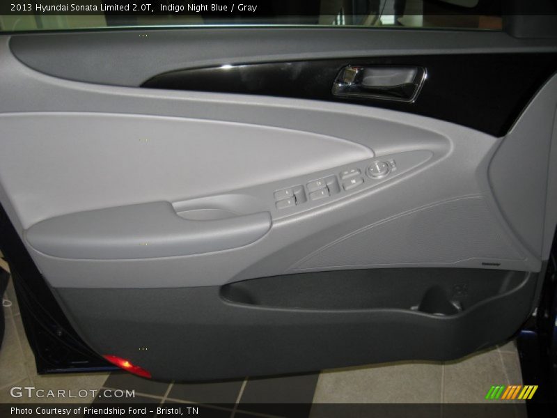 Indigo Night Blue / Gray 2013 Hyundai Sonata Limited 2.0T