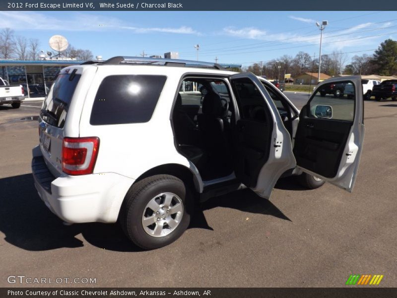 White Suede / Charcoal Black 2012 Ford Escape Limited V6