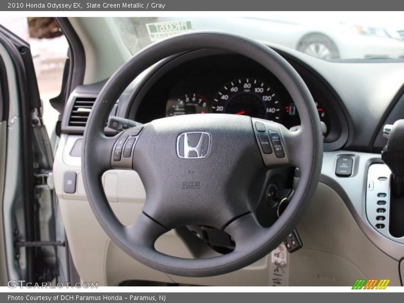 Slate Green Metallic / Gray 2010 Honda Odyssey EX