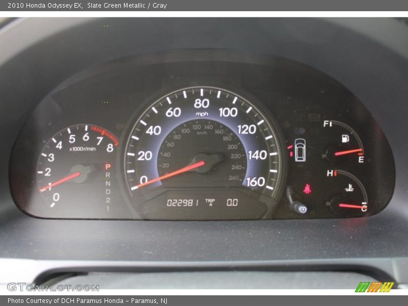 Slate Green Metallic / Gray 2010 Honda Odyssey EX