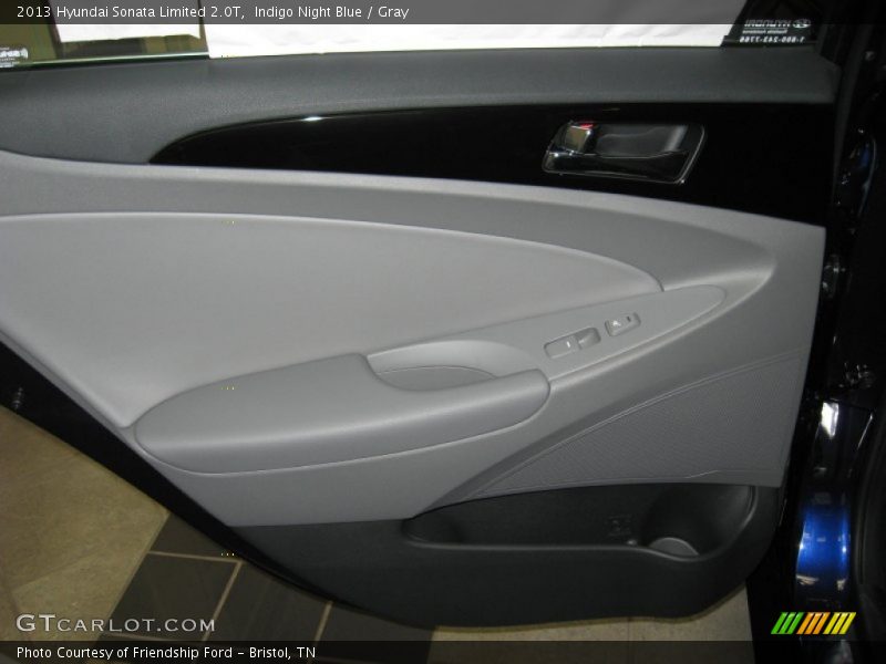 Indigo Night Blue / Gray 2013 Hyundai Sonata Limited 2.0T