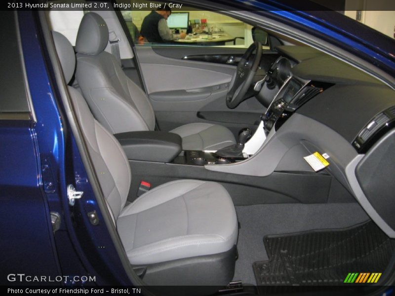 Indigo Night Blue / Gray 2013 Hyundai Sonata Limited 2.0T