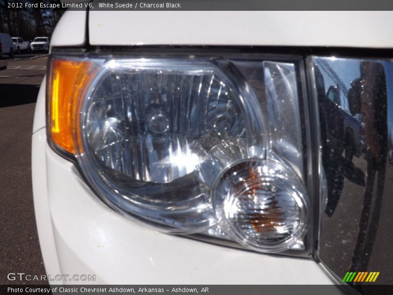 White Suede / Charcoal Black 2012 Ford Escape Limited V6
