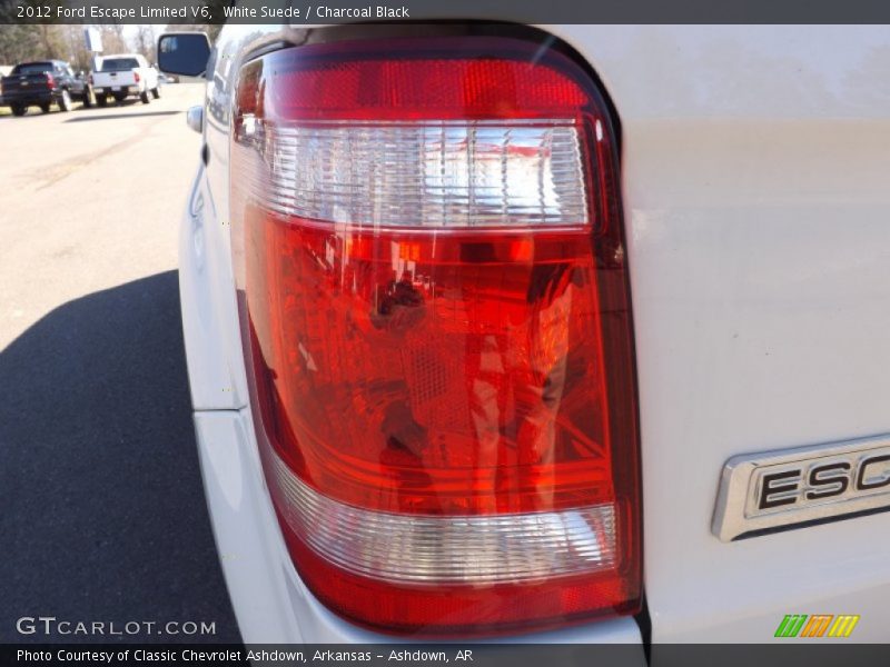 White Suede / Charcoal Black 2012 Ford Escape Limited V6