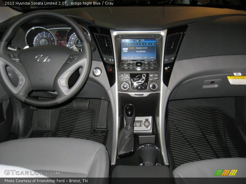 Indigo Night Blue / Gray 2013 Hyundai Sonata Limited 2.0T