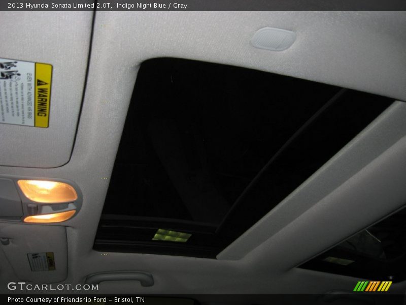 Indigo Night Blue / Gray 2013 Hyundai Sonata Limited 2.0T