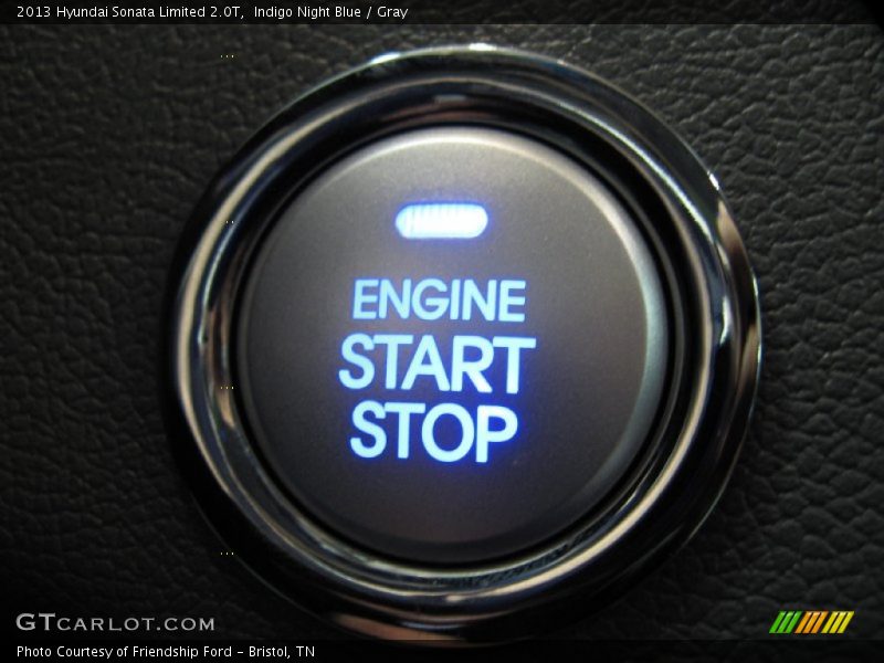 Indigo Night Blue / Gray 2013 Hyundai Sonata Limited 2.0T